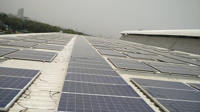 Pics] Solar Panels Installed at Delhi Metro’s Kalindi Kunj Depot 