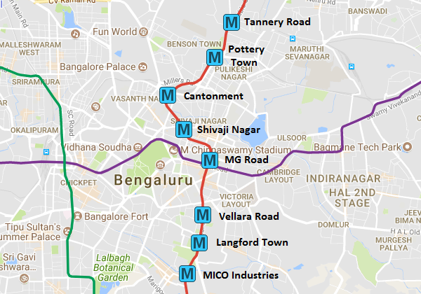 Bangalore Metro Map Fujza