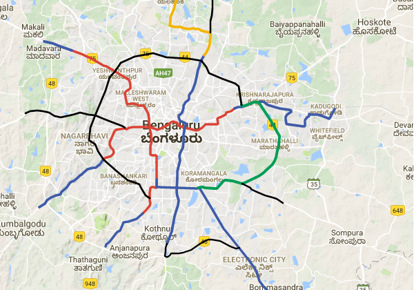 Bangalore Metro Map Phase 3 KA Govt Approves Preparation of DPR for Bangalore Metro's Phase 3 