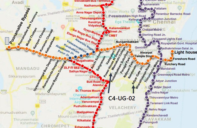 6 Bidders for Chennai Metro Line-4’s Underground Work