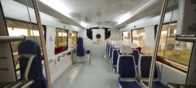 Delhi Airport Express Train - photo: CAF, used under Creative Commons License (By 2.0) 