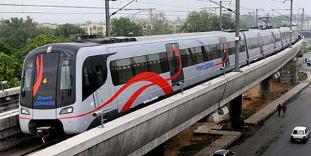 Airport Express Line - photo: Delhi Capital, used under Creative Commons License (By 2.0)