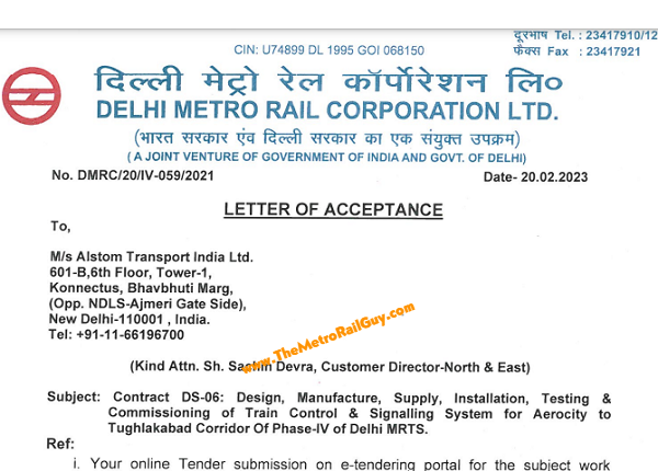 Alstom Awarded Delhi Metro Silver Line’s Signaling Contract DS06