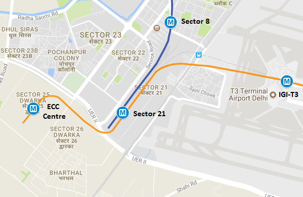 ecc south campus map Yfc Lowest Bidder For Delhi Metro Airport Line S Extn To Dwarka ecc south campus map