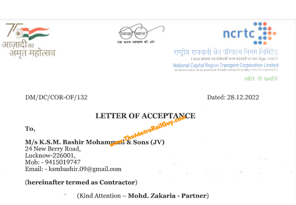 KSM Awarded Delhi-Meerut RRTS Modipuram Depot’s Contract