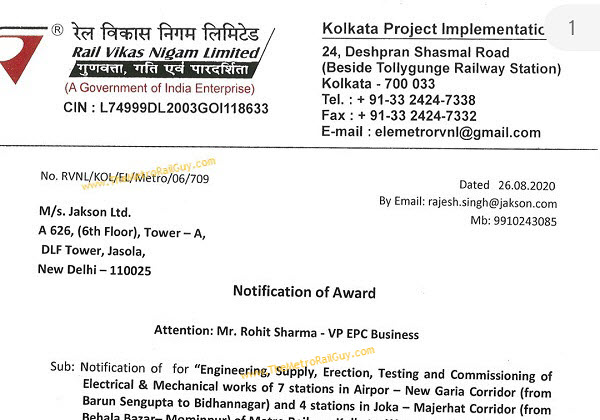 Jakson & Blue Star Awarded Kolkata & Mumbai Metro’s E&M Contracts