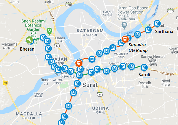 7 Bidders for Surat Metro’s Electrification Contract EP-1