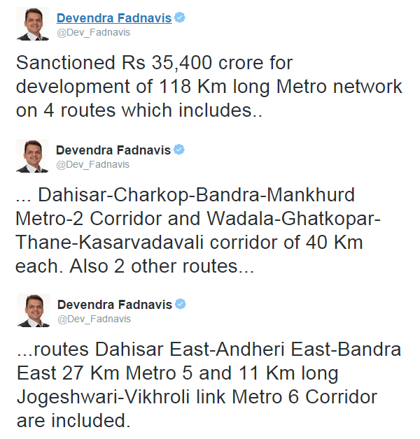 Devendra Fadnavis's Twitter Timeline