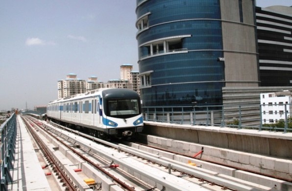 Gurgaon Metro - photo: Rediff, used under Creative Commons License (By 2.0) 