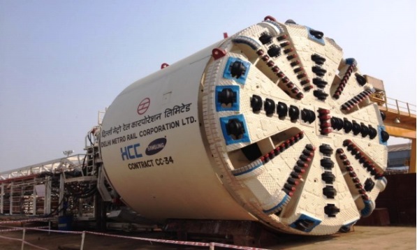 One of the Herrenknecht TBMs used on CC34 - Photo Copyright HCC