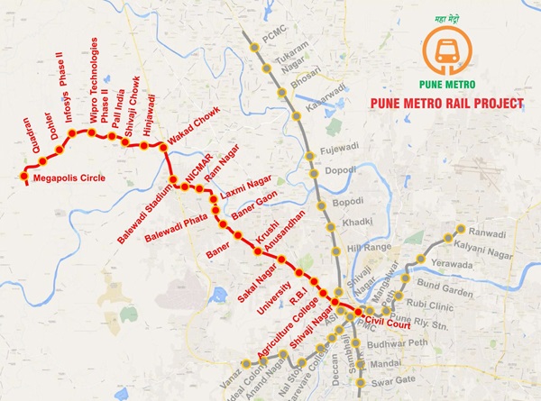 PMRDA Approves Pune Metro's Hinjewadi-Shivaji Nagar Line-3 - The Metro ...