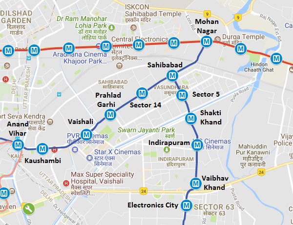 GDA Approves Delhi Metro Blue Lines Extn to Sahibabad 