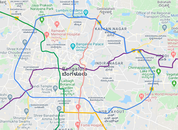 Bangalore Metro Map Aslnot