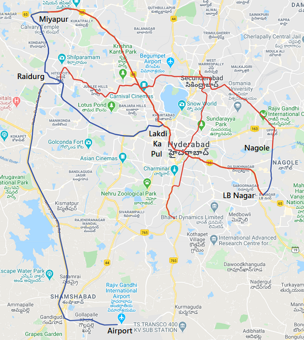 HyderabadMetroPhase2RouteMap 