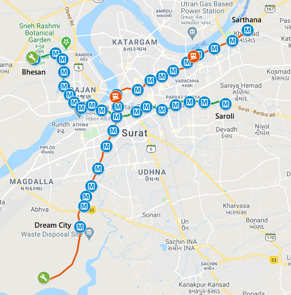 Surat Railway Station Map 4 Qualify For Surat Metro's General Engineering Consultant Service - The  Metro Rail Guy