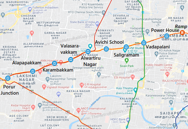 Coimbatore Metro Rail Map Cmrl Invites Bids For Chennai Metro's Line-4 & 5'S 1St Section - The Metro  Rail Guy