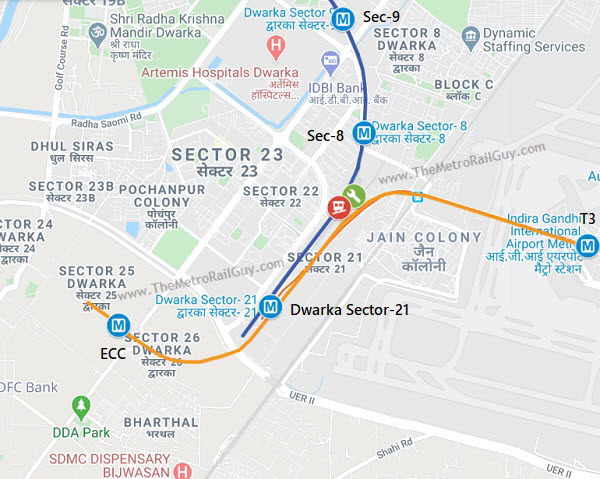 Dwarka Metro Station Map 4 Bidders For Delhi Metro Dwarka Ecc Station's Psds - The Metro Rail Guy