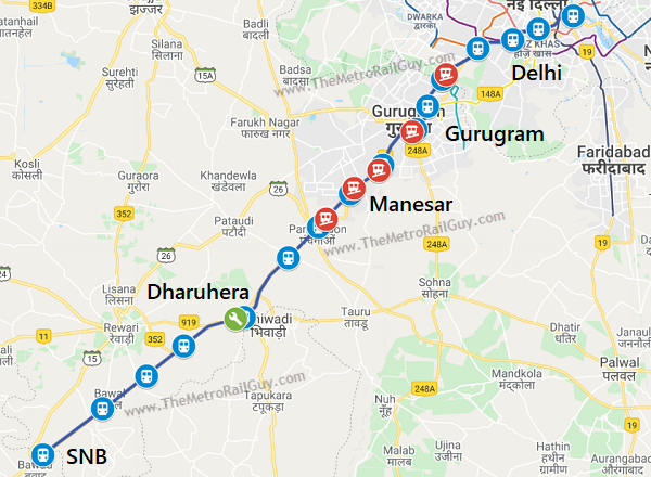 DelhiSNBRRTSRouteMap 