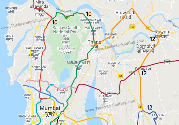 Mumbai New Metro Map Aecom Wins Mumbai Metro Line-10 & Line-12'S Gc Contract - The Metro Rail Guy