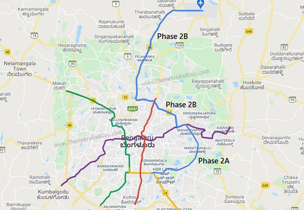 RITES Awarded Bangalore Metro Phase 2A & 2B’s PMC Contract