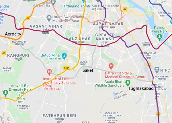 Silver Line Metro Map Delhi Metro Silver Line: Route & Status [2021] - The Metro Rail Guy