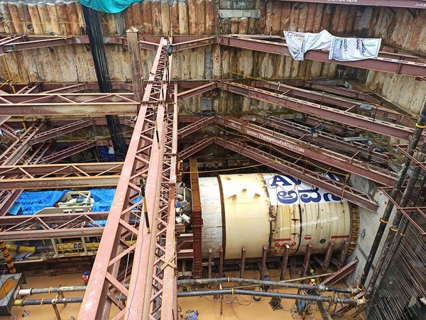 L&T’s TBM Avni Starts Tunneling from Bangalore Metro’s Shivajinagar