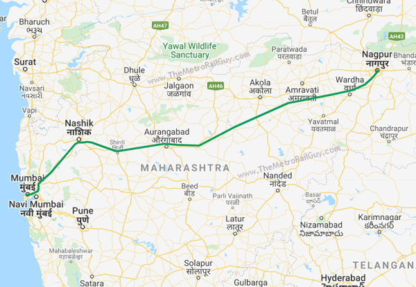 Mumbai Nagpur Expressway Map Mumbai Nagpur Expressway 42 Off