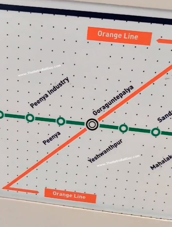 Metro Route Map Green Line Bangalore Metro Trains Now Display Upcoming Metrolite's Route - The Metro  Rail Guy