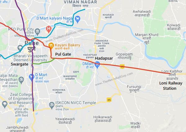 Pune Metro Rail Map Pune Metro To Connect Swargate – Pulgate And Hadapsar – Loni - The Metro  Rail Guy