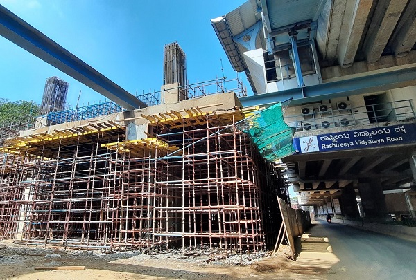 Bangalore Metro’s RV Road Interchange Starts Taking Shape