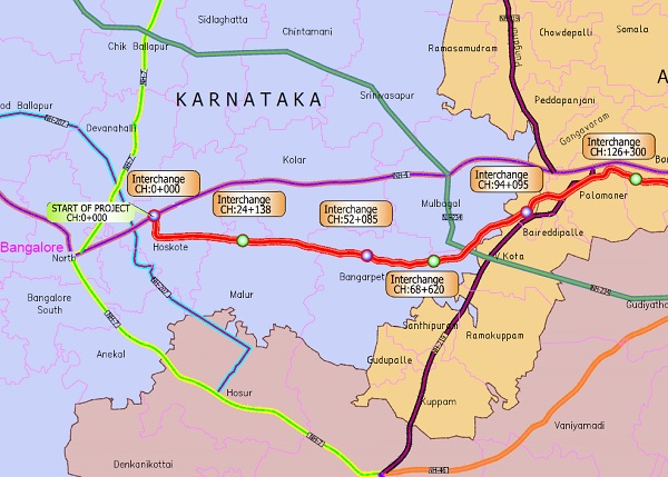 BangaloreChennaiExpresswayMap 