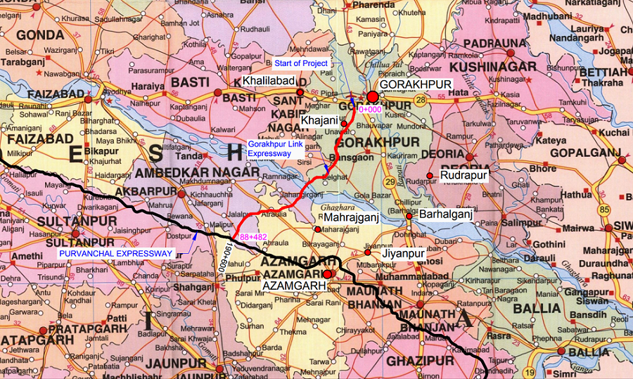 Gorakhpurlinkexpresswaymap 