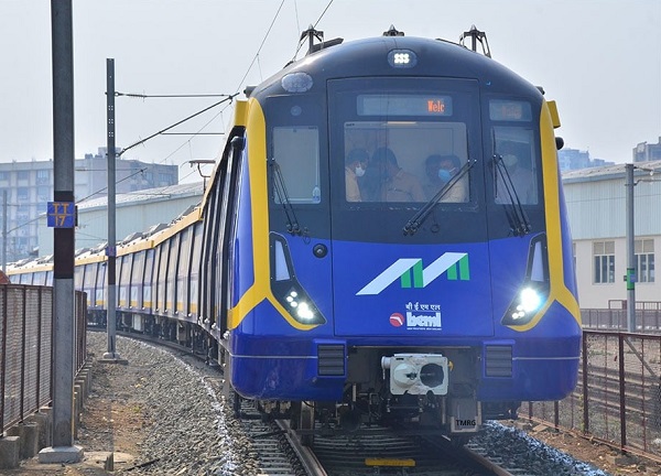 Testing Begins on Mumbai Metro Line-2A’s Train at Charkop Depot