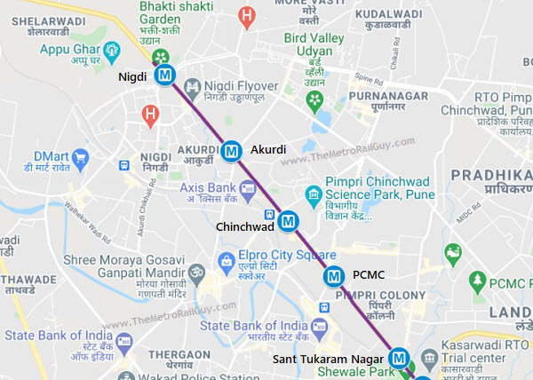 Pune Pimpri Chinchwad Map Maharashtra Govt Approves Pune Metro's 4.4 Km Nigdi Extension - The Metro  Rail Guy