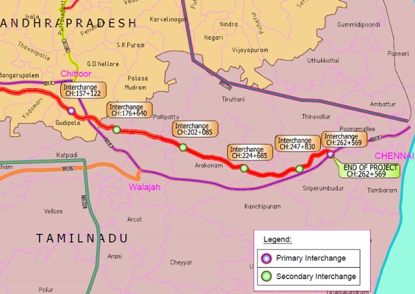 Chennai To Bangalore Route Map Rcc Wins Bangalore – Chennai Expressway's Ph3 Package 4 - The Metro Rail Guy