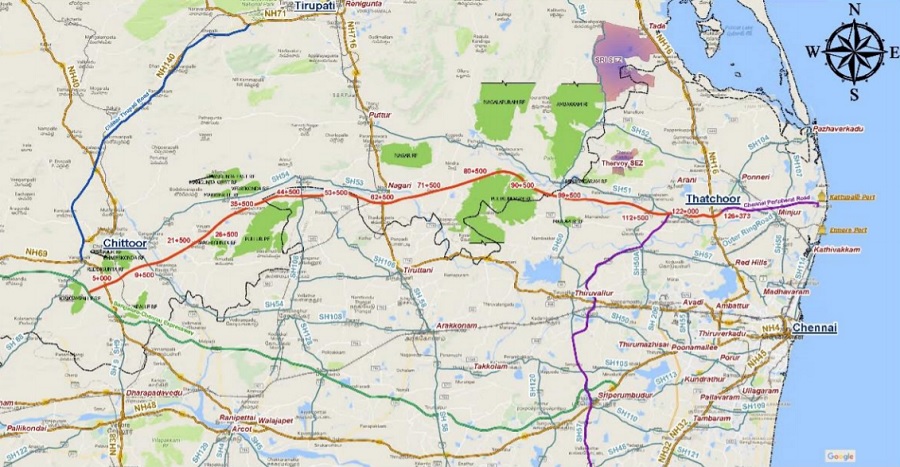 Chennai To Bangalore Bus Route Map Via Chittoor Chittoor Thatchur Expressway: Route Map, News & Status Update