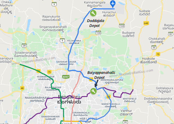 DDC Bids Invited for Bangalore Metro Phase 2A & 2B’s Depots