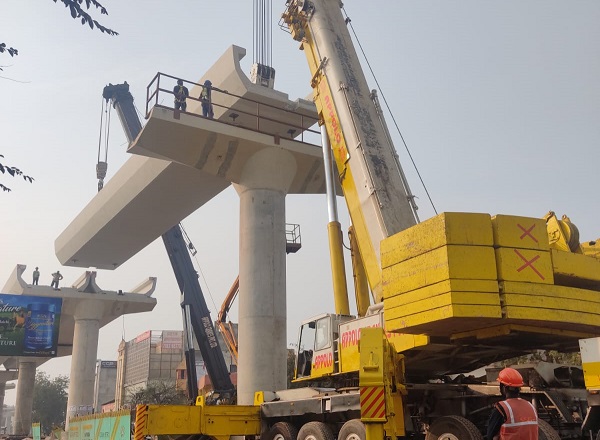 Agra Metro’s 50th U-Girder Launched by Sam India