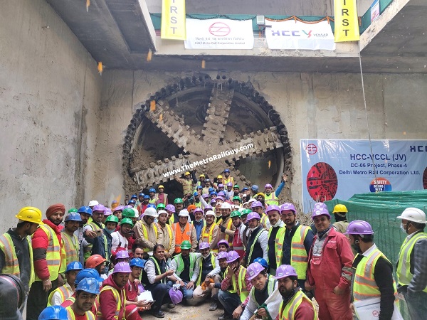 HCC Records Delhi Metro Phase 4’s 1st TBM Breakthrough