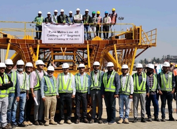 Pune Metro Line-3’s 1st Segment Cast by TATA-Siemens JV