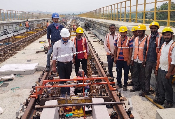 Bangalore Metro Challaghatta & BIEC Extn’s Track Plinth Work Begins