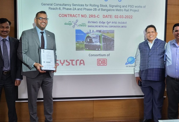 SYSTRA JV Awarded Bangalore Metro’s GC Contract for Systems