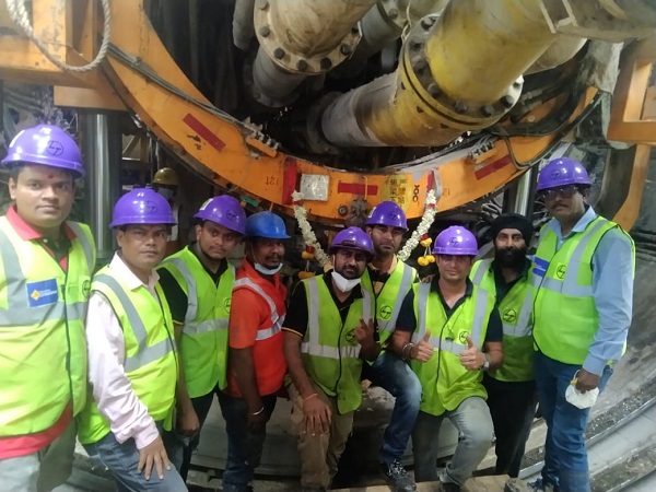 L&T’s TBM Lavi Relaunched from Bangalore Metro’s MG Road Station