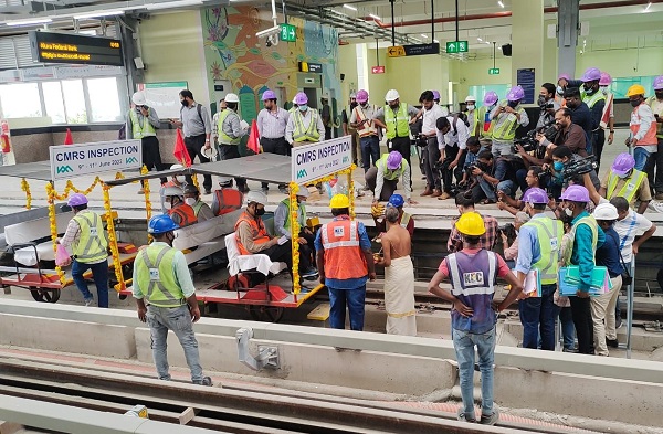 CMRS Inspects Kochi Metro’s Phase 1A: Petta – SN Junction