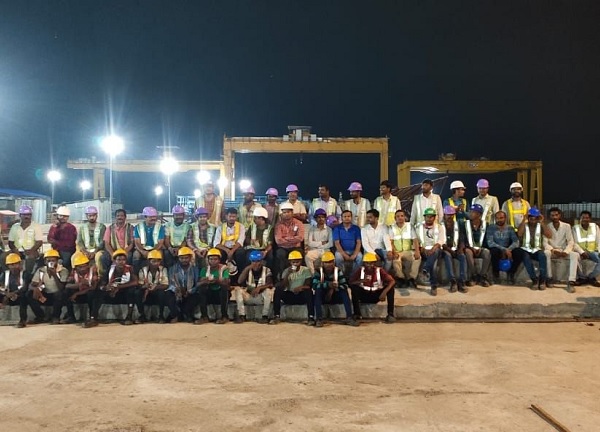 NCC Casts Patna Metro Phase 1’s 1st U-Girder