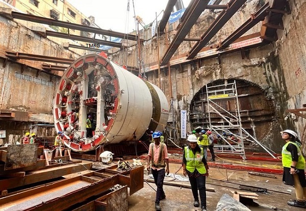 Gulermak Lowers Surat Metro S Tunnel Boring Machines At Kapodra The   SuratTBMS94B 