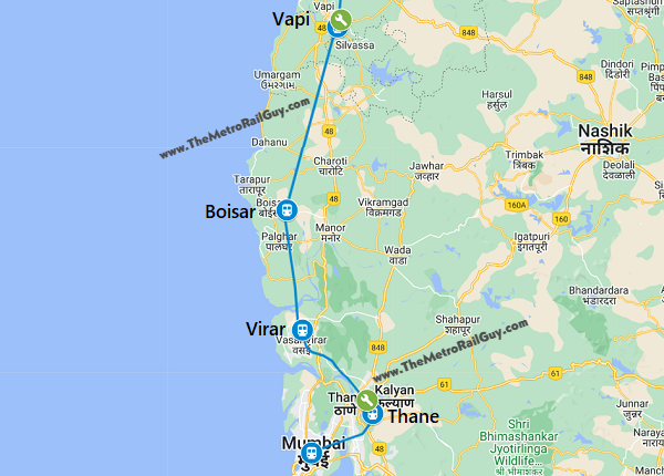 MumbaiAhmedabadBulletTrainC3 Route 