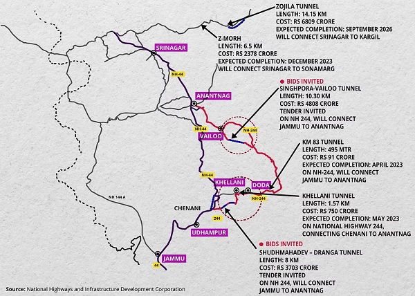 TLL-EVRASCON JV Wins Singhpora – Vailoo Tunnel’s Contract