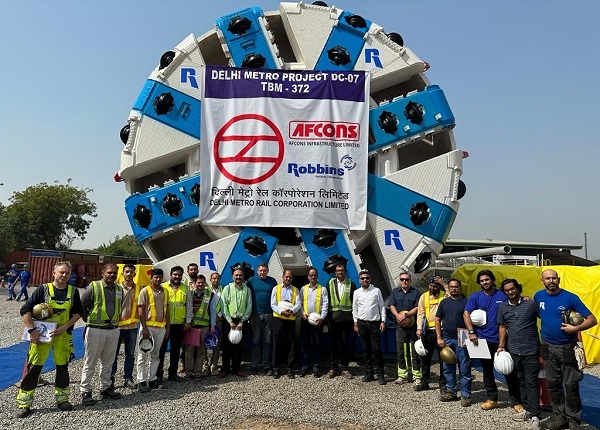 Afcons’ Delhi Metro Silver Line TBM 372 Passes Factory Tests