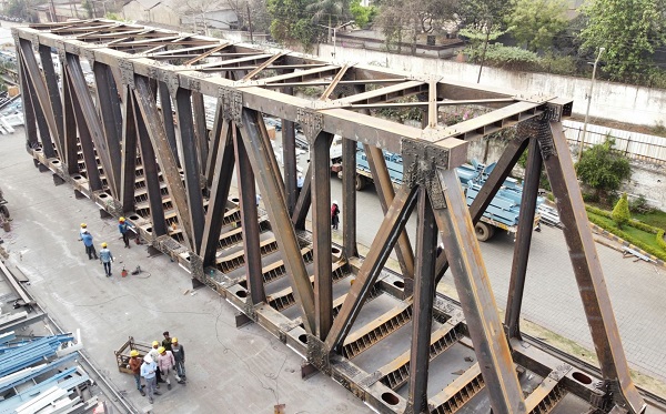 Trial Assembly for Chennai Metro’s Open Web Girder Completed